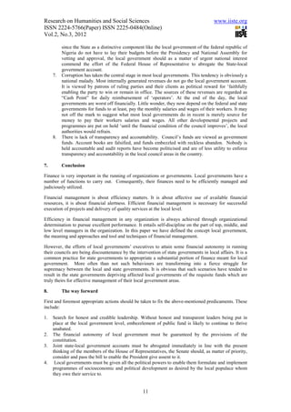11.[1 12]challenges of managing local government finance in nigeria | PDF