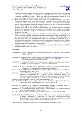 11.[1 12]challenges of managing local government finance in nigeria | PDF