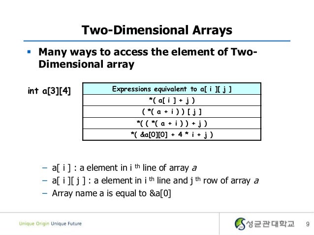 11 1. multi-dimensional array eng