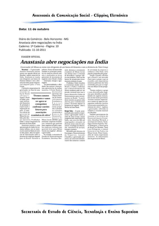 Data: 11 de outubro


Diário do Comércio - Belo Horizonte - MG
Anastasia abre negociações na Índia
Caderno: 1º Caderno - Página: 10
Publicado: 11-10-2011
 