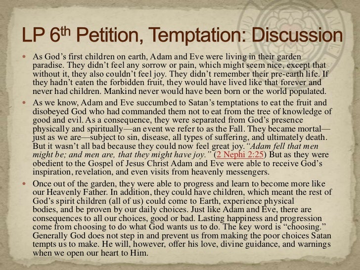 11.11.04 the lord's prayer 6th petitionand lead us not into temptati…