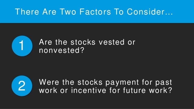 Divorce stock options vested