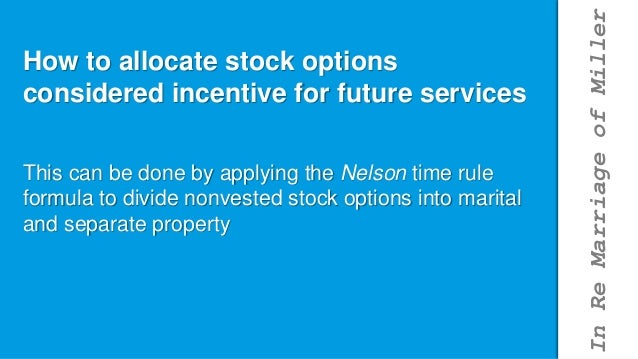 Deferred compensation stock options