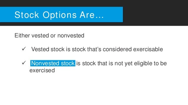 Accounting treatment of nonqualified stock options