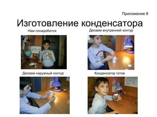 Приложение 8Изготовление конденсатораДелаем внутренний контурНам понадобитсяДелаем наружный контурКонденсатор готов