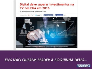 ELES NÃO QUEREM PERDER A BOQUINHA DELES...
 