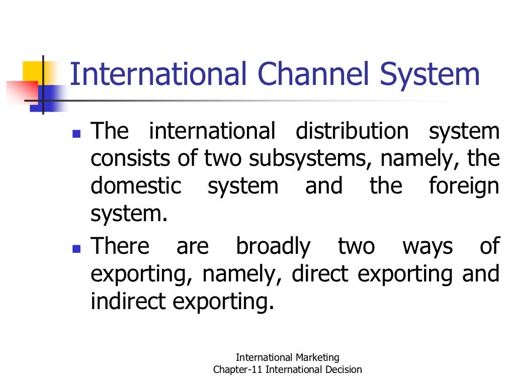 International Distribution