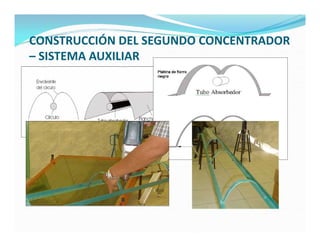 CONSTRUCCIÓN DEL SEGUNDO CONCENTRADOR
– SISTEMA AUXILIAR
 