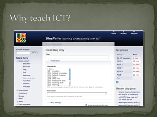 Why Teach ICT?