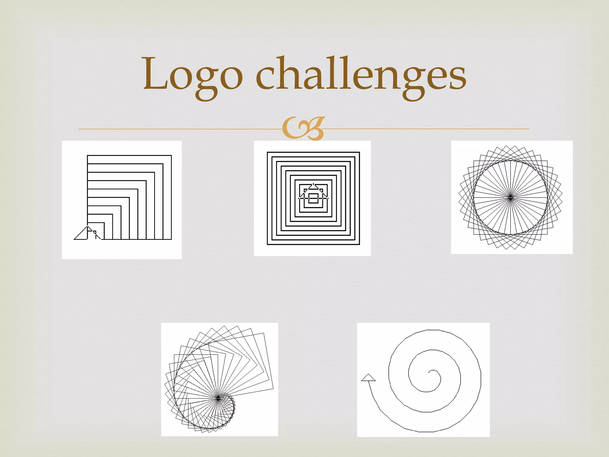 Logo challenges 