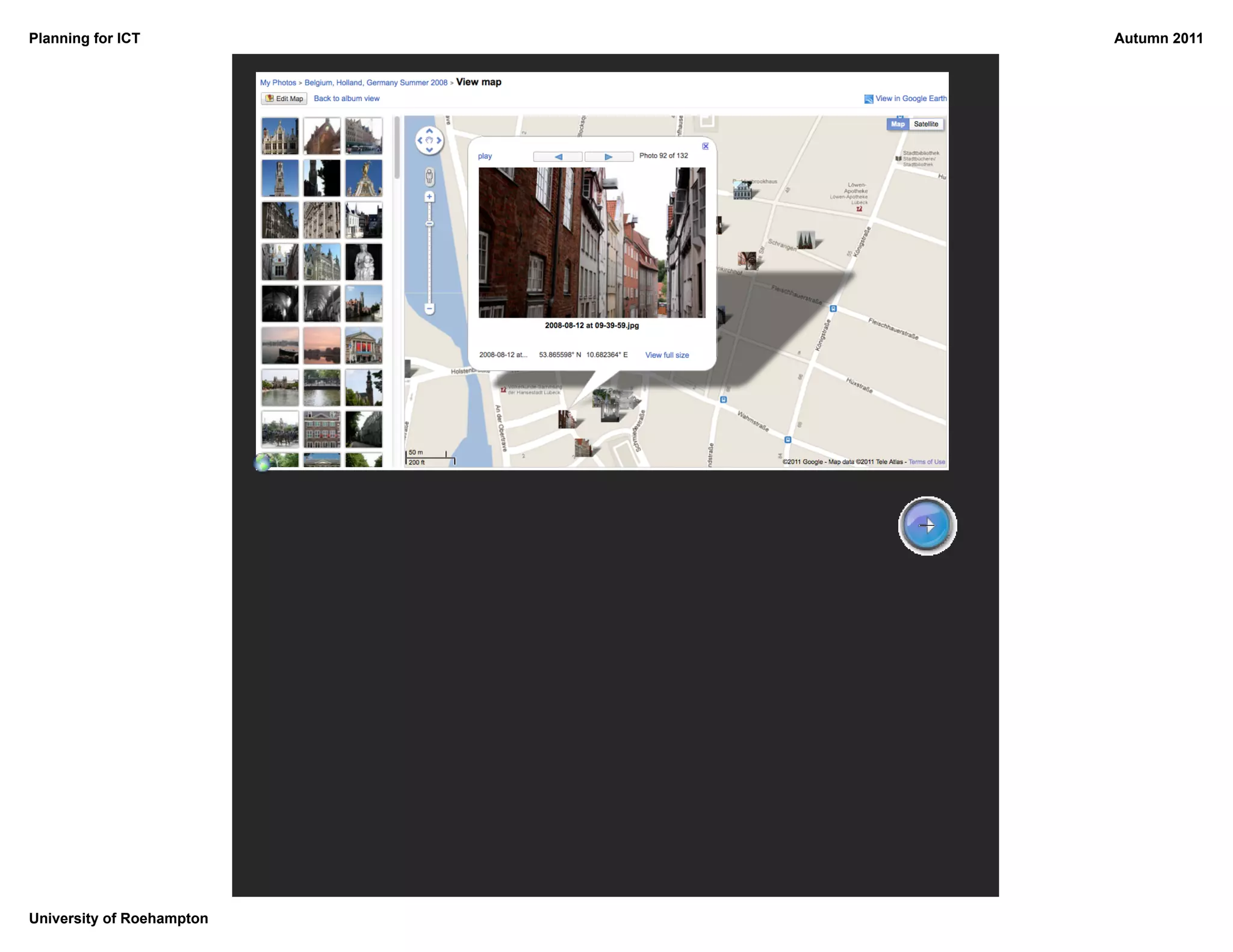 Planning for ICT           Autumn 2011




University of Roehampton
 