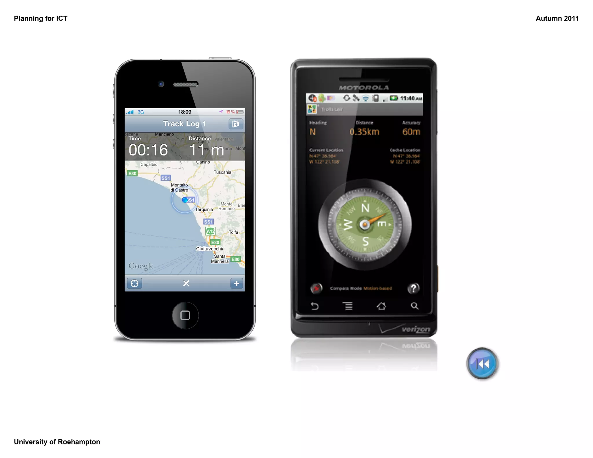 Planning for ICT           Autumn 2011




University of Roehampton
 