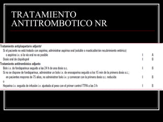 TRATAMIENTO
ANTITROMBOTICO NR
 