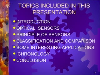 Sensors and their applications | PPT