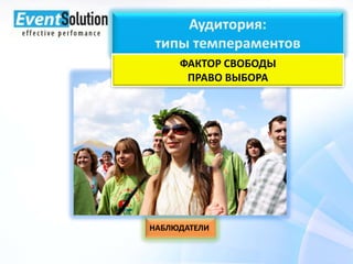 ФАКТОР СВОБОДЫ
ПРАВО ВЫБОРА

НАБЛЮДАТЕЛИ

 