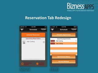 Reservation Tab Redesign
 