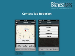 Contact Tab Redesign
 