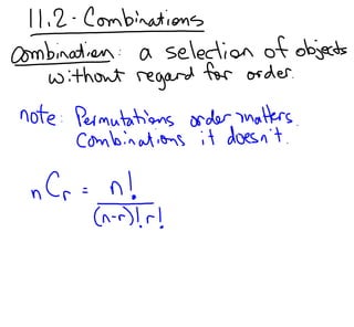 11.2   combinations