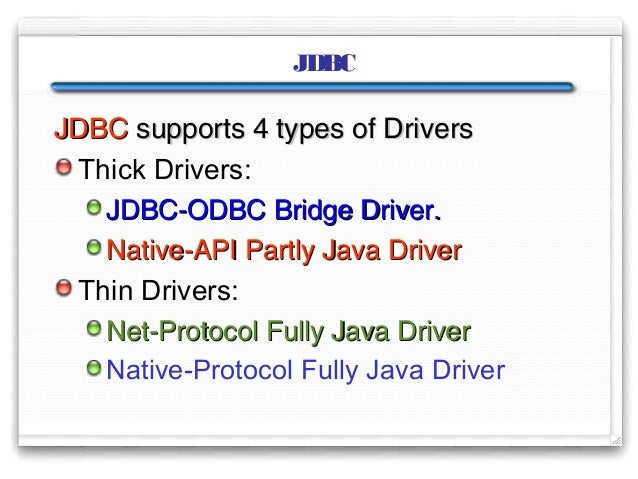 List of ODBC drivers and vendors