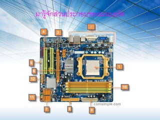 มารู้จักส่วนประกอบของเมนบอร์ด
 