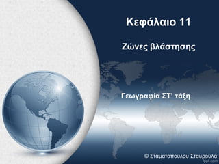 Κεφάλαιο 11 
Ζώνες βλάστησης 
Γεωγραφία ΣΤ’ τάξη 
© Σταματοπούλου Σταυρούλα 
 
