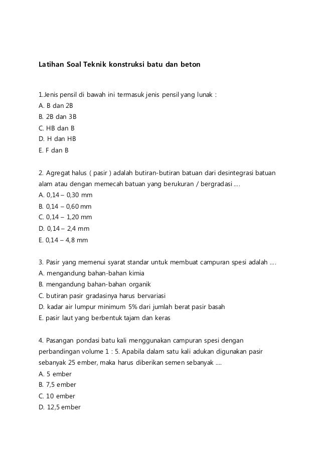 Soal Un Tgb