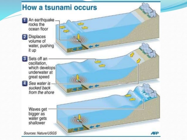 How do tsunami waves form
