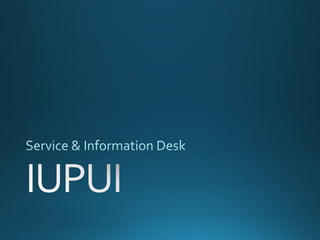 On the Same Page: Combining Service Desks for a Single Point of Contact
