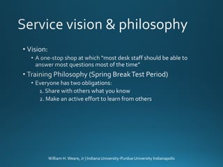 On the Same Page: Combining Service Desks for a Single Point of Contact