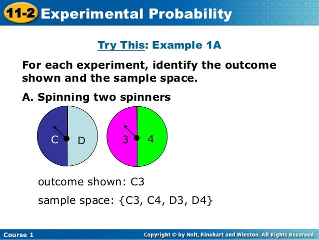 11.2 experimental probability