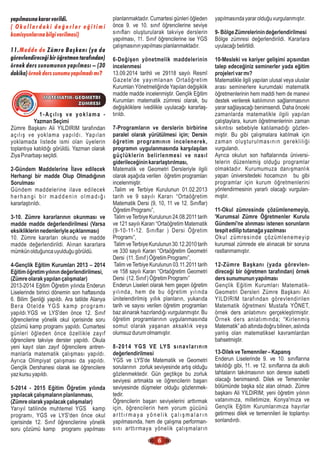 11. ZÜMRE 2014   2015