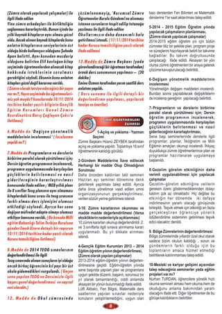 11. ZÜMRE 2014   2015