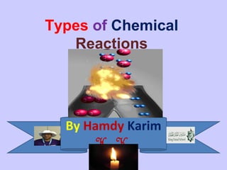 Types of Chemical
Reactions
By Hamdy Karim
H. K.
 