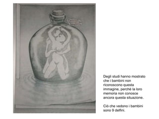 Degli studi hanno mostrato
che i bambini non
riconoscono questa
immagine, perchè la loro
memoria non conosce
ancora questa situazione.
Ciò che vedono i bambini
sono 9 delfini.R.Polillo - Marzo 2015
 