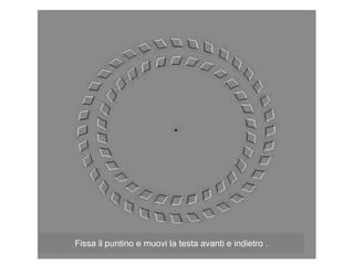 Fissa il puntino e muovi la testa avanti e indietro .R.Polillo - Marzo 2015
 