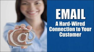 A Hard-Wired
Connection to Your
Customer
 