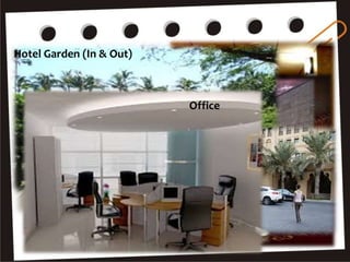 HK Responsibility AREA:
Guest Room
Corridor
restaurant and banquet hall
Employee & Guest Toilet (Public
Area)
Employee Locker
Swimming Pool
Hotel Garden (In & Out)
Parking Area
Office
 