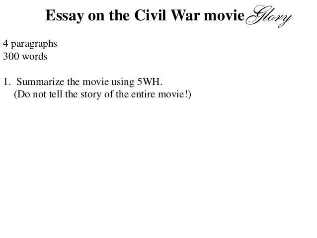 Glory movie review essay