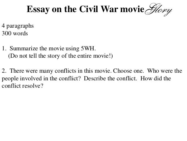 Glory movie questions and answers image