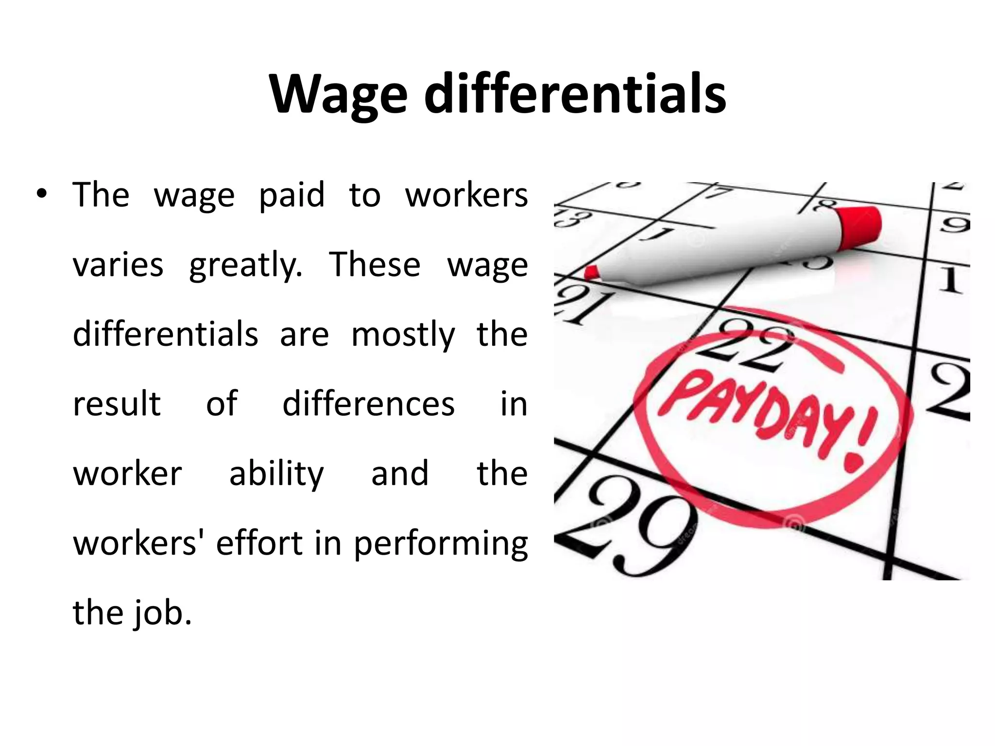 Occupational wage differentials compensation management Manu Melwin