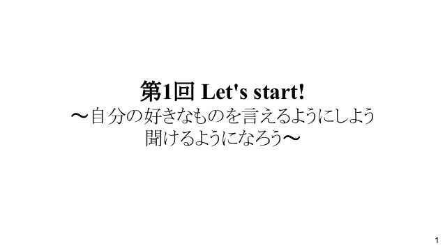 中学1年生向け Skypeを利用した英語授業 第1回板書資料