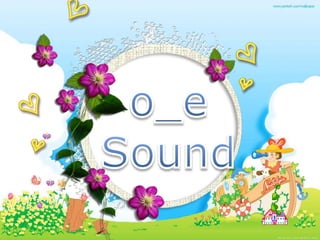 Phonics o_e sound vocabularies