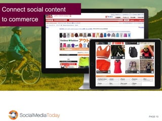 PAGE 10
Connect social content
to commerce
 