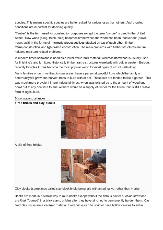 use of traditional building materials | DOCX