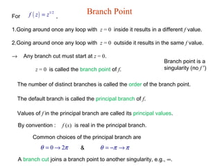 complex variable PPT ( SEM 2 / CH -2 / GTU) | PPT