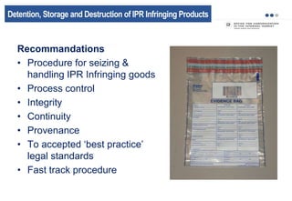 Idrn Compensatory Storage Example Practice detention storage and destruction of ip infringing products | PPTX