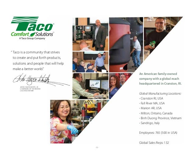 About Taco Comfort Solutions