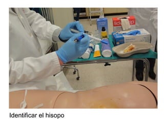 Identificar el hisopo
 