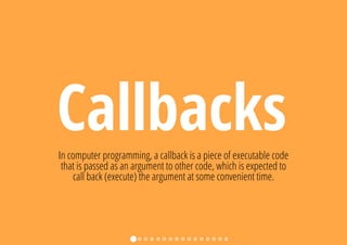 All you need to know about Callbacks, Promises, Generators | PPT