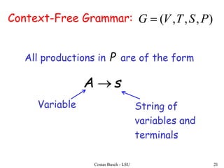Context free grammars | PPTX